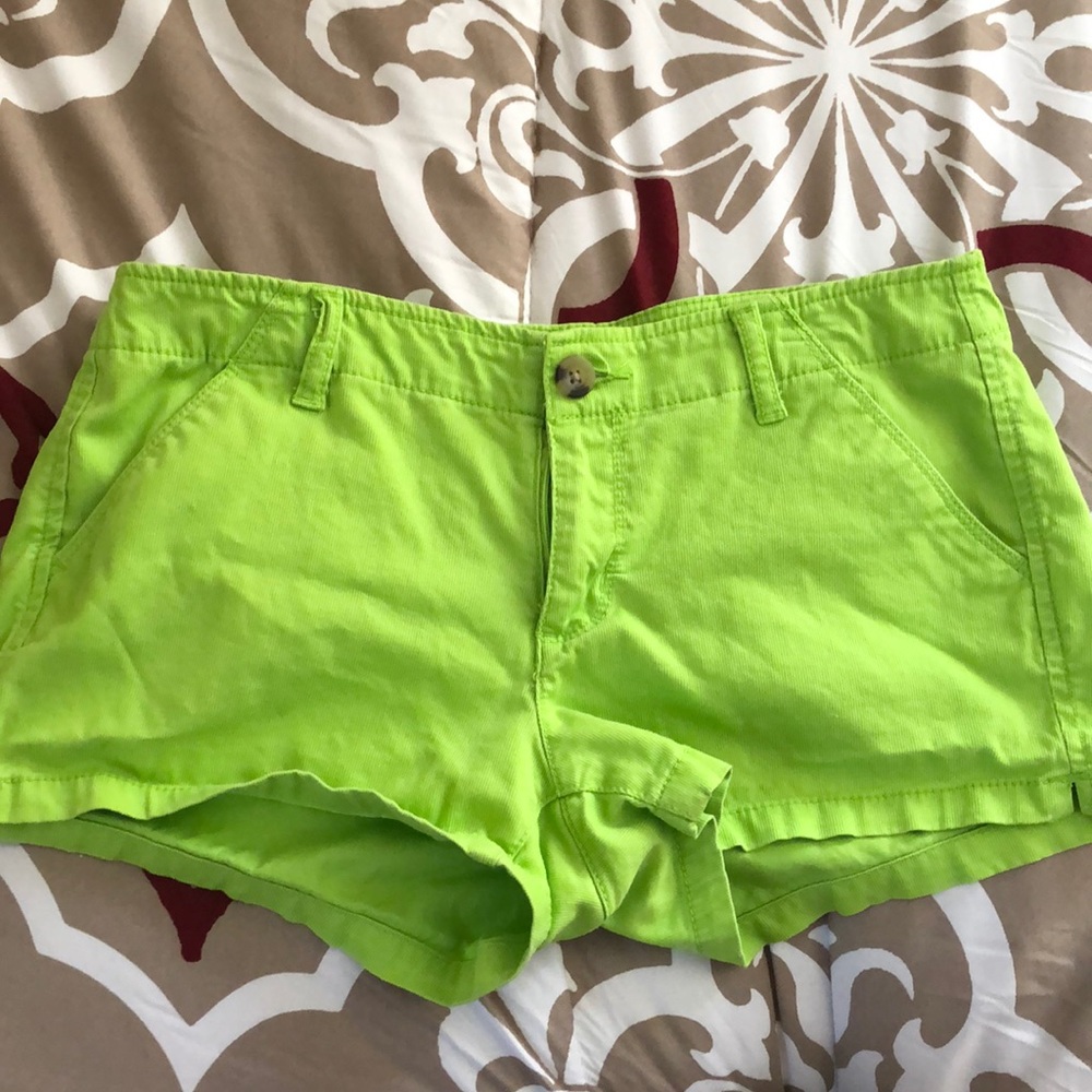 Lime green shorts
